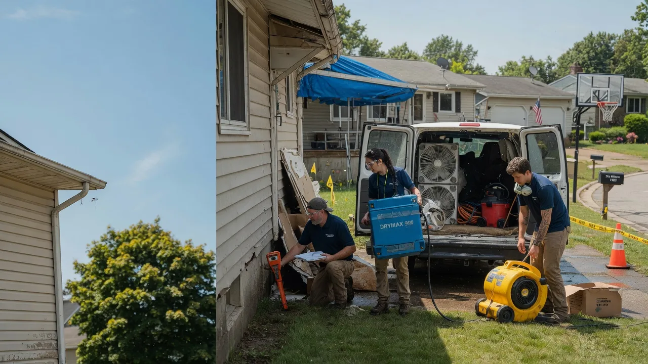 Ceiling Leak Cleanup in Elkville, IL near me