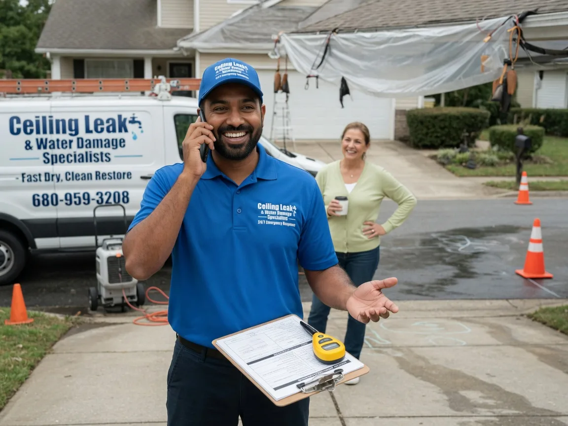Ceiling Leak Cleanup Elkville, IL FAQs